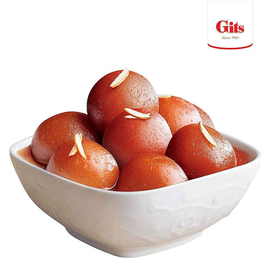 Gits Heat & Eat Pau Bhaji (300g) & Gits Gulab Jamun Open & Eat (Tin) (1kg) Combo