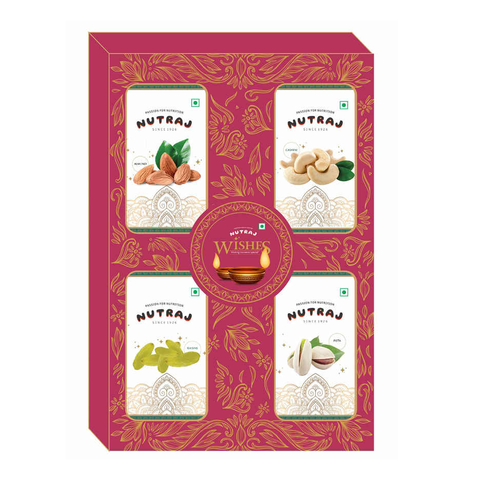 Nutraj Dry Fruit Gift Box Wishes Square Box