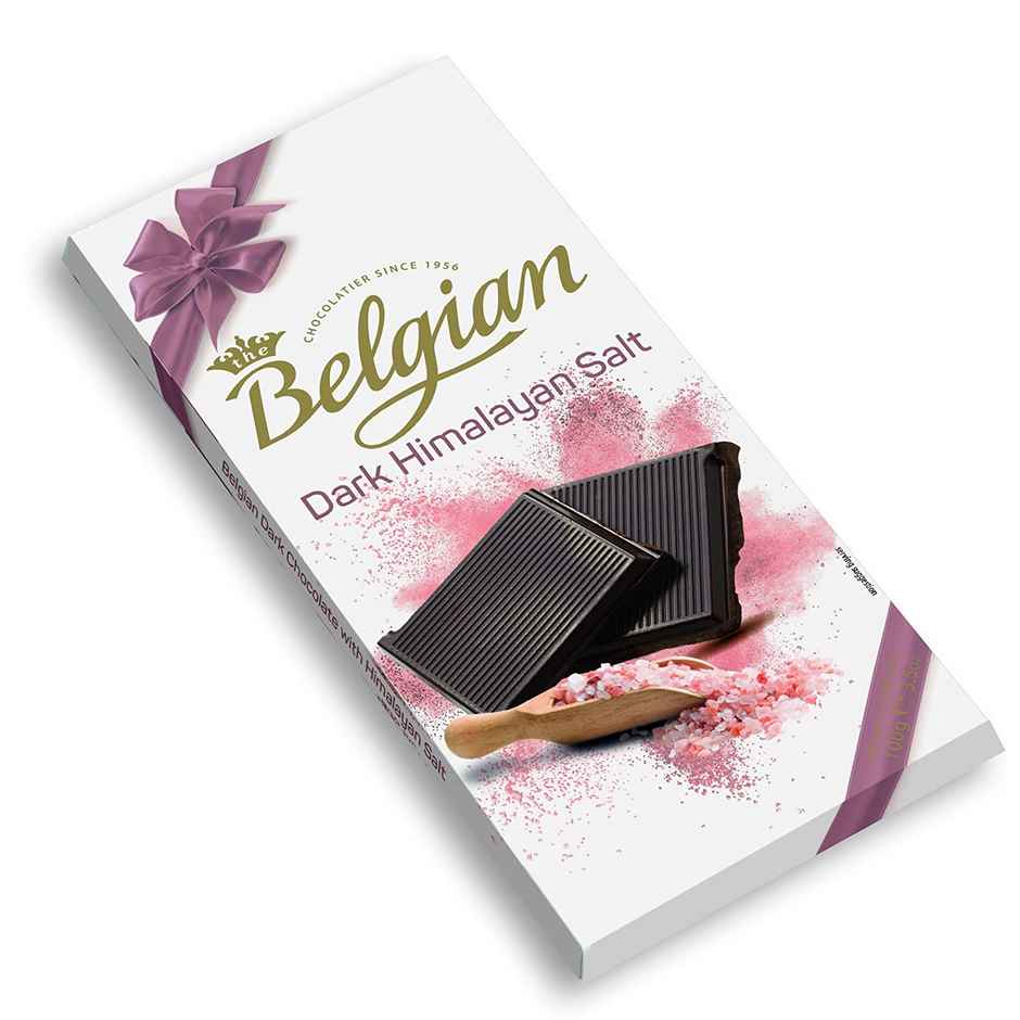 The Belgian Bar Dark Chocolate Himalayan Salt
