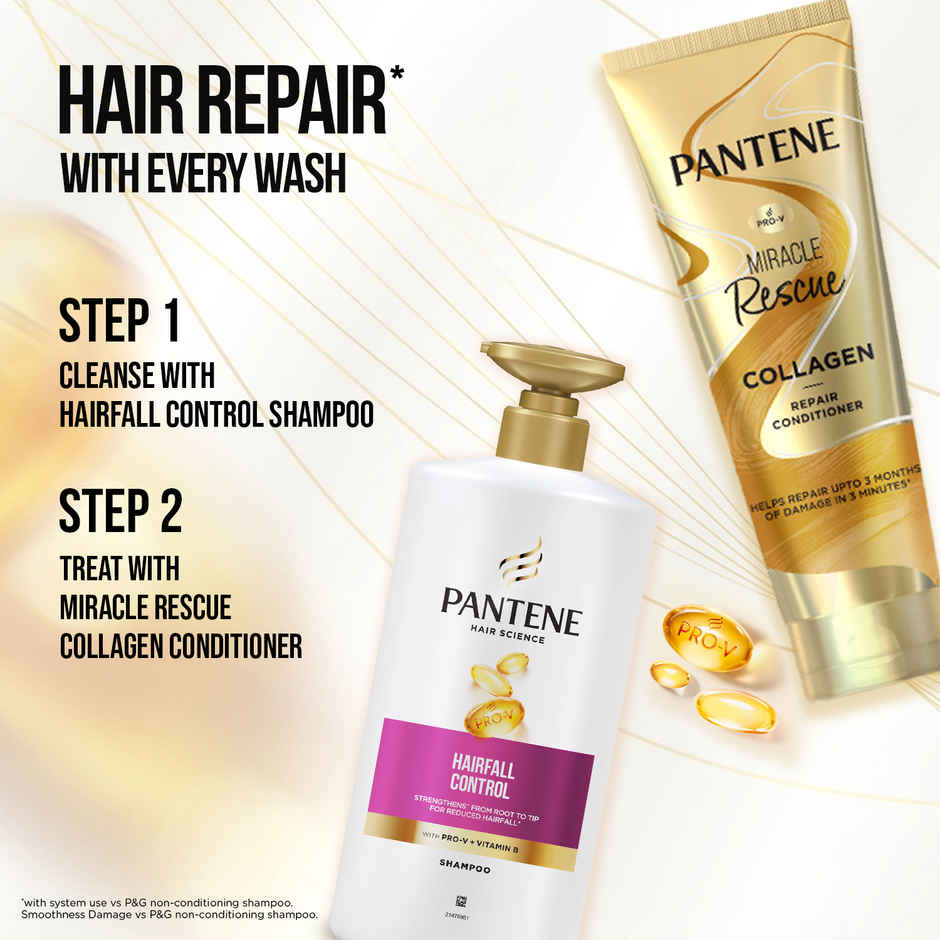 Pantene Hairscience Hairfall Control Shampoo Lesser Hairfall,With Vitaminb
