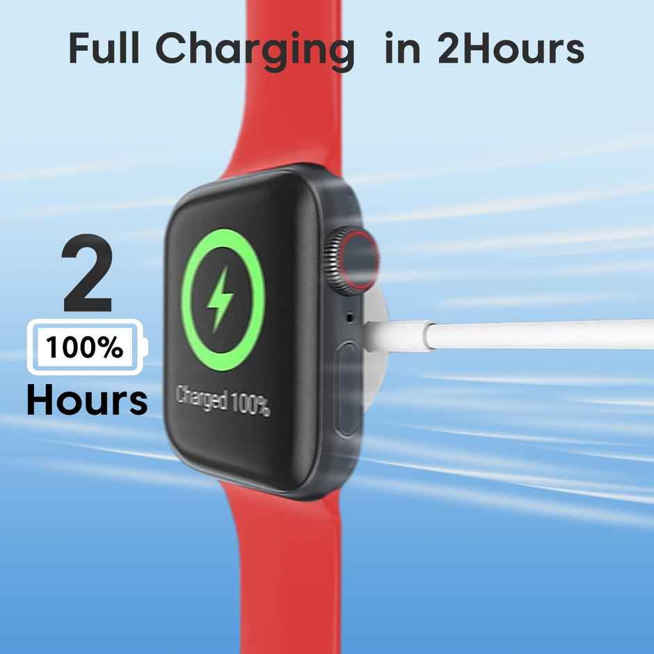 Sounce Wireless Magnetic Watch USB Type C For iWatch Series 9/8/7/6/5/4/3/2 Se/2 - 1 m | White
