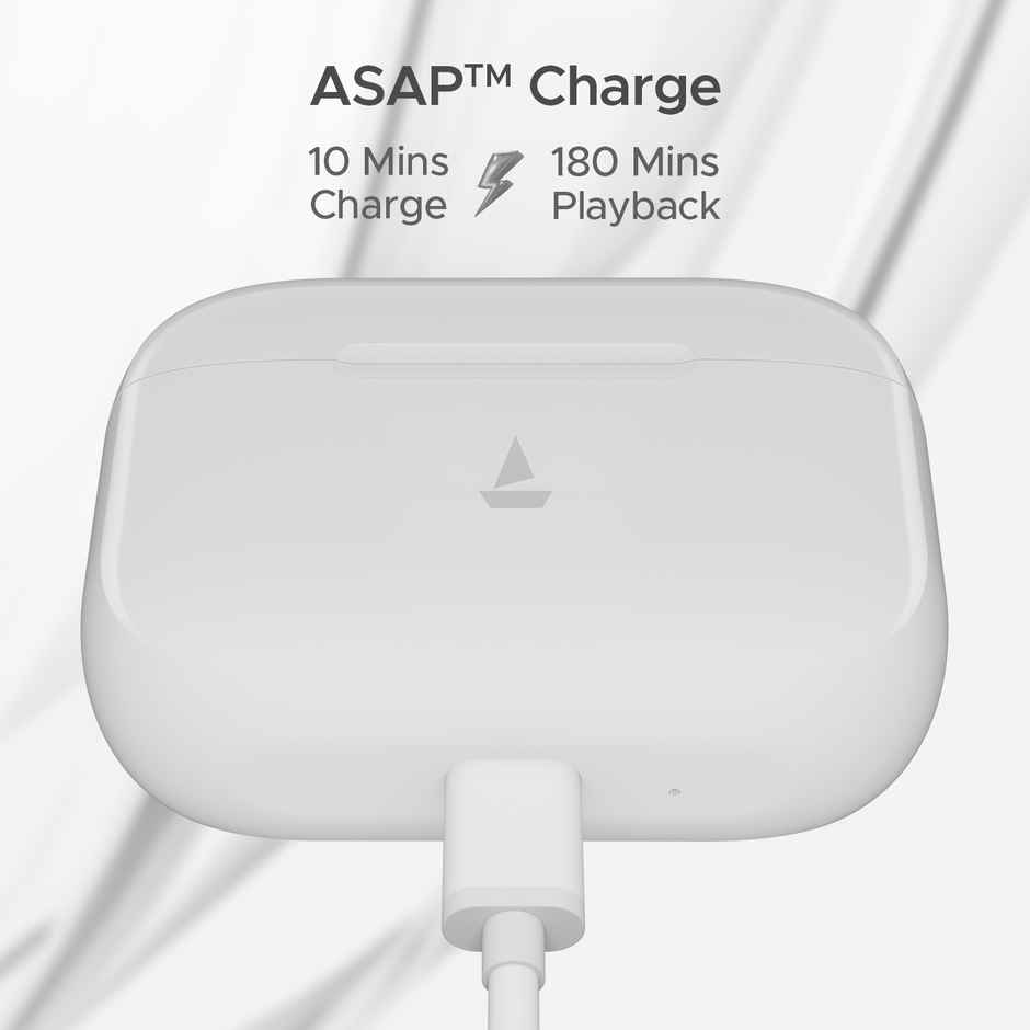 boAt Airdopes 163 in Ear TWS Earbuds with 40 HRS Battery, Fast Charge, 13mm Drivers, IPX5, Quick Touch Response Control - Ivory White