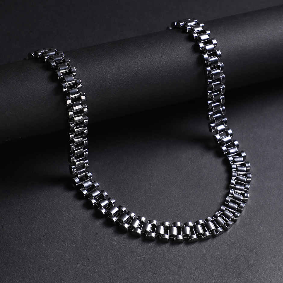 French Accent Silver-Plated Statement Chain