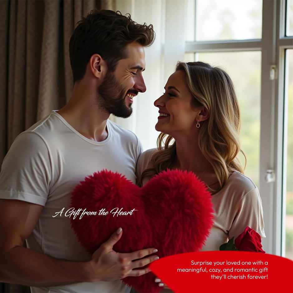 Perpetual Heart Shaped Love Cushion Pillow