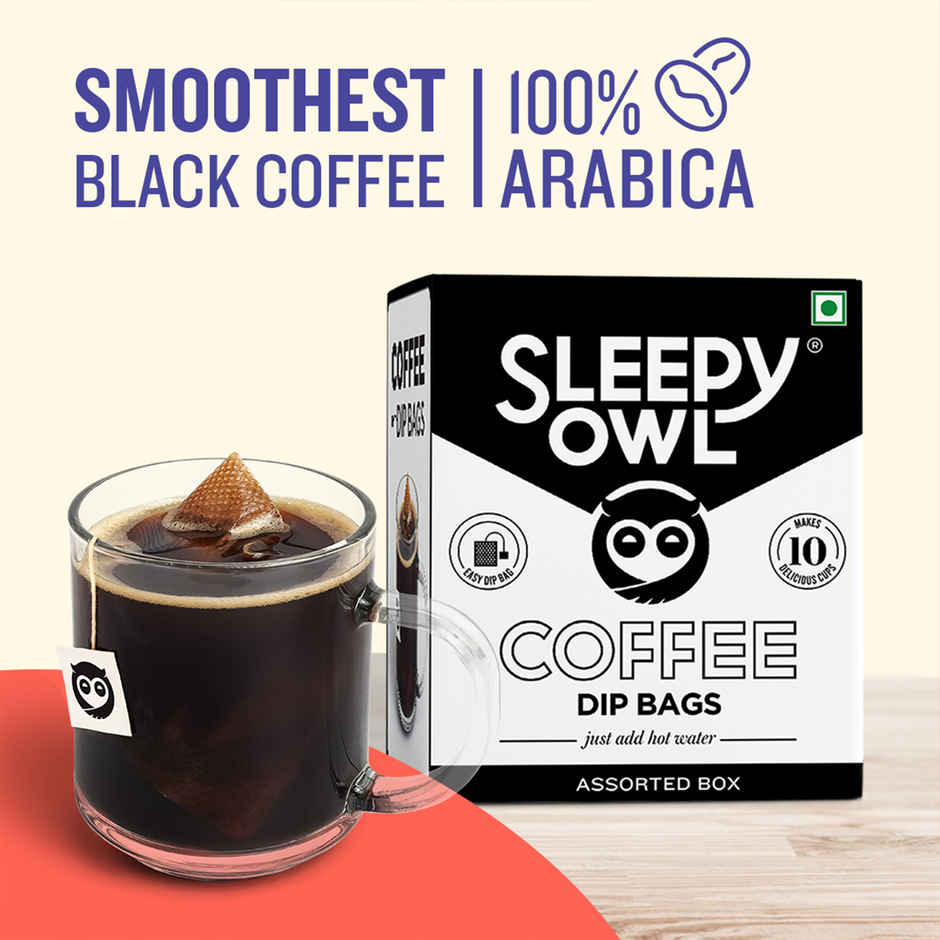 Sleepy Owl Assorted Hot Brew Coffee Bags