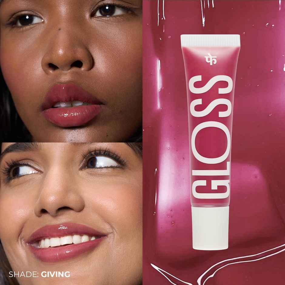 Fae Beauty Peptide Lip Gloss | Passionfruit Oil & Argireline Shade Giving | Warm Barbie Pink Gloss