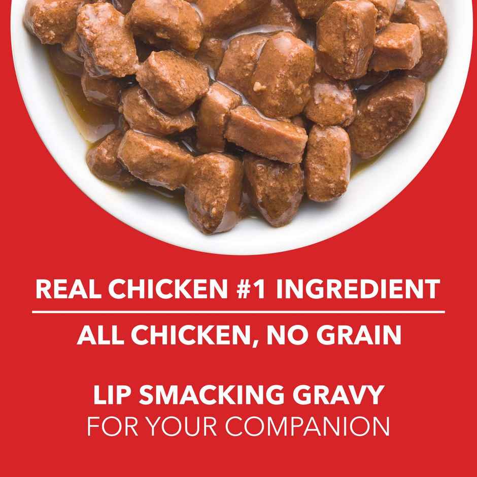 Drools Adult Real Chicken And Chicken Liver Chunks In Gravy (150 gm x 30)