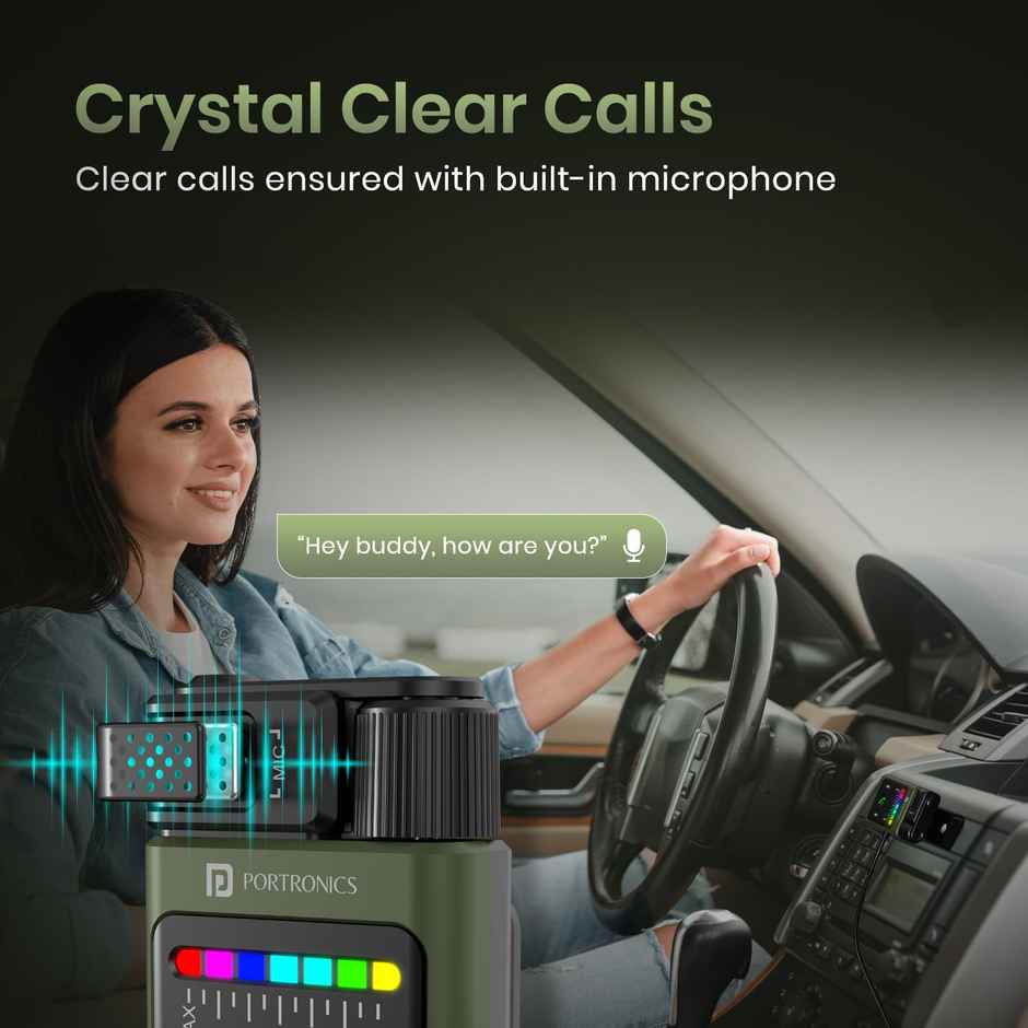 Portronics Auto Tune Car Bluetooth Connector