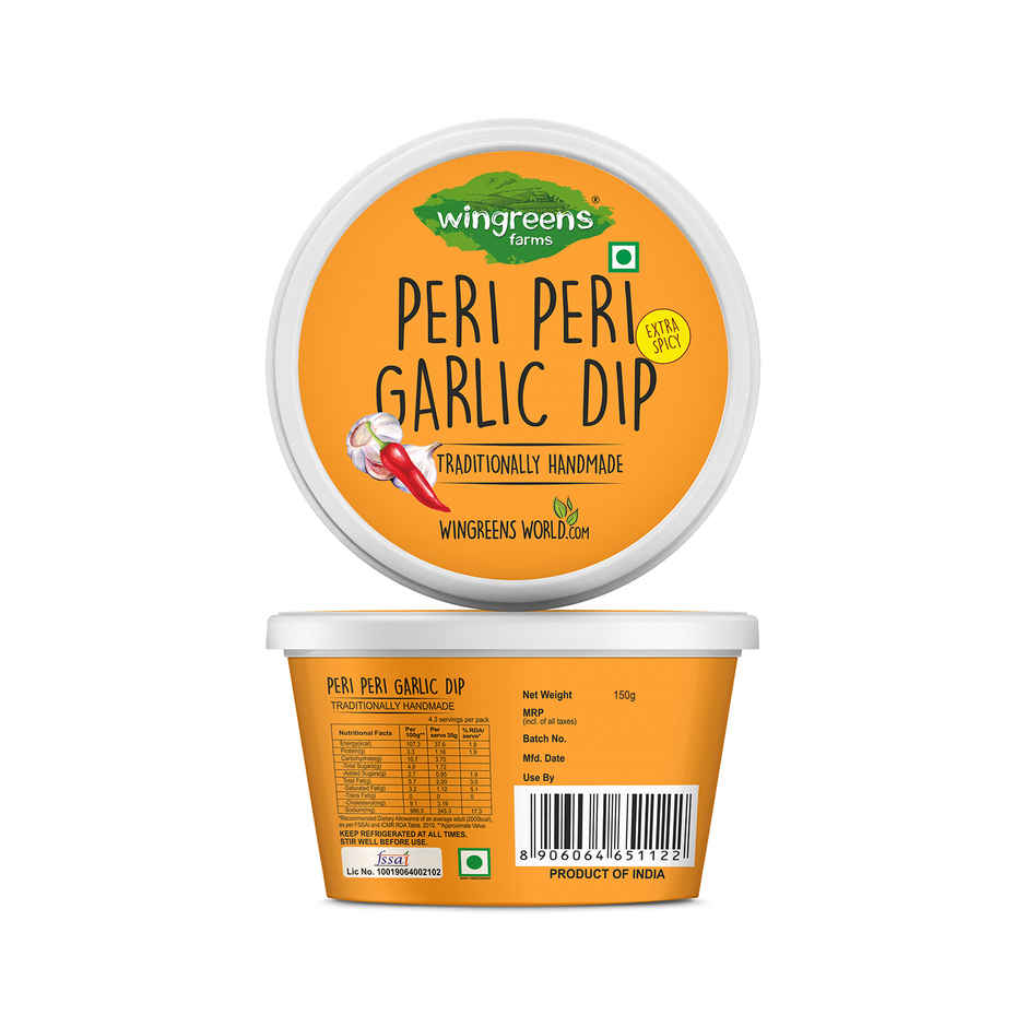 Wingreens Farms Peri Peri Garlic Dip | Peri Peri Dip