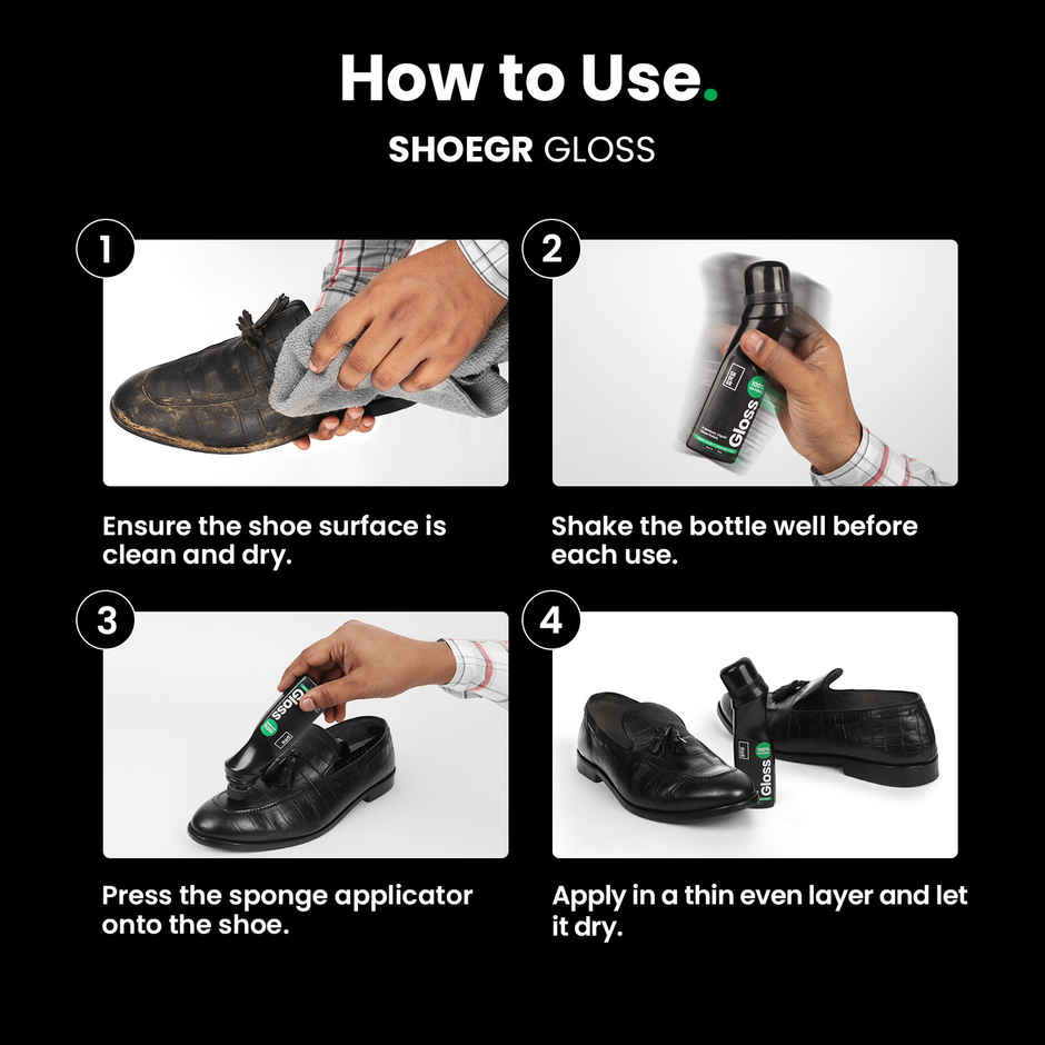 SHOEGR Leather Shoe Polish | Black