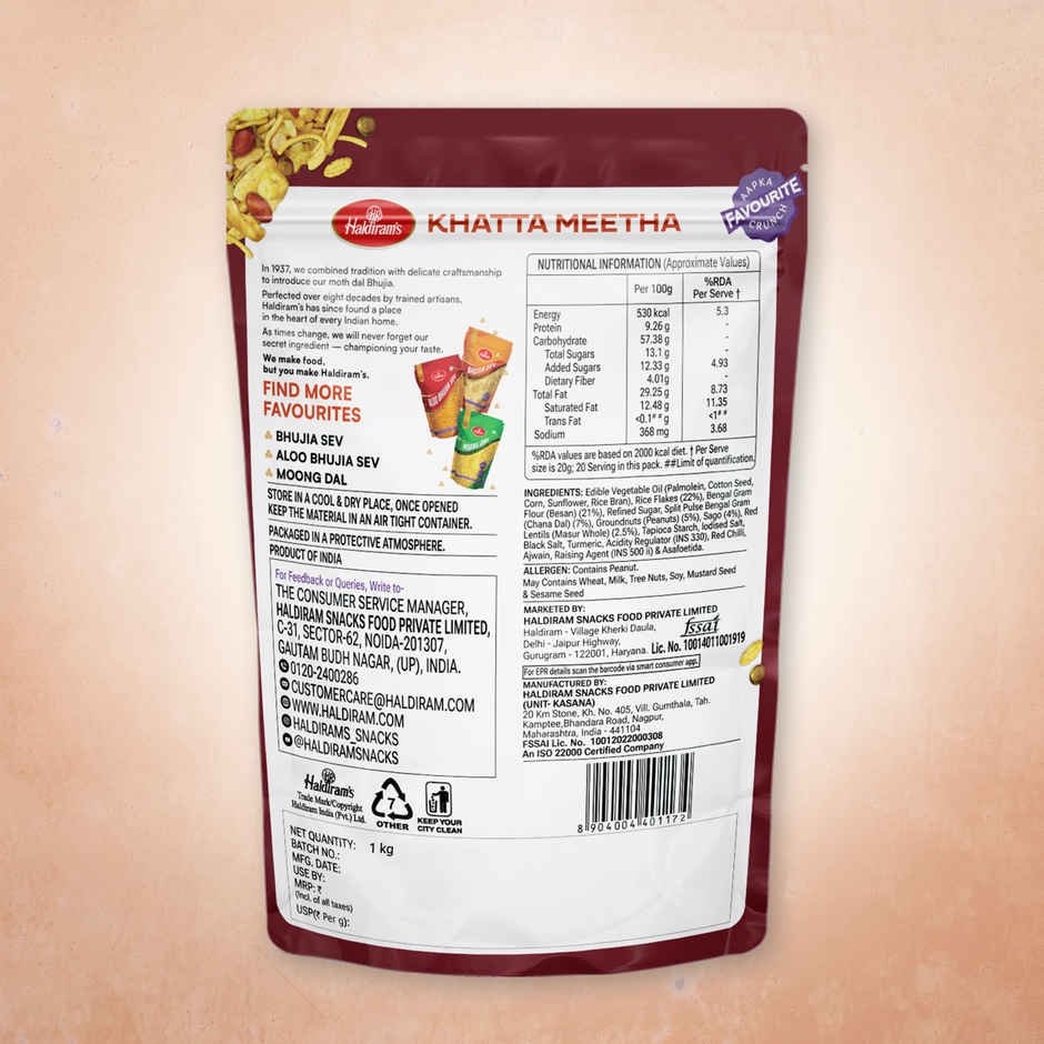Haldiram's Khatta Meetha | Savory Snack