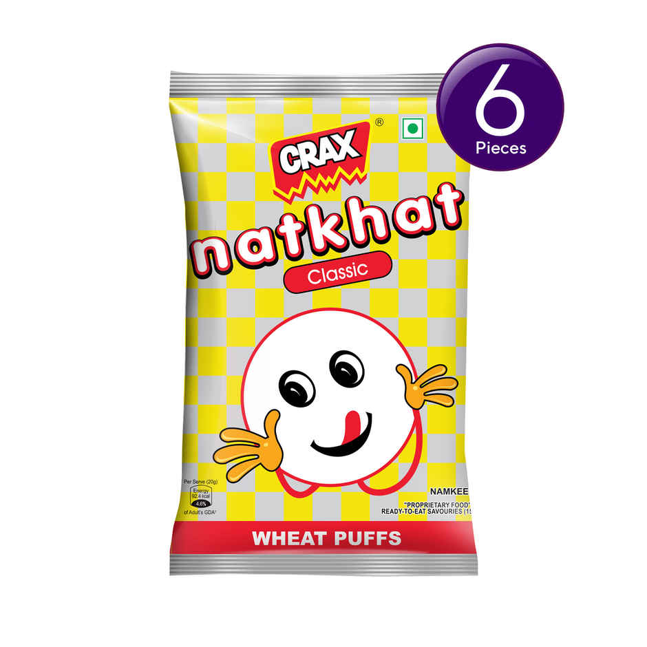 Crax Natkhat Classic Wheat Puff Snacks Combo 