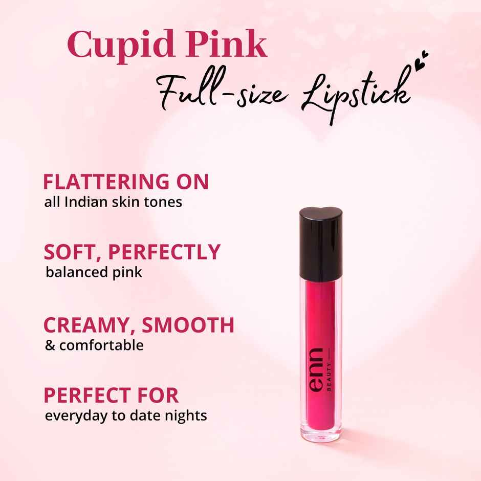Enn Beauty Love Luxe Valentines Gift Set (4pcs) & Tied Ribbons Valentine Artificial Red Rose Bouquet & Teddy (2pcs) Combo