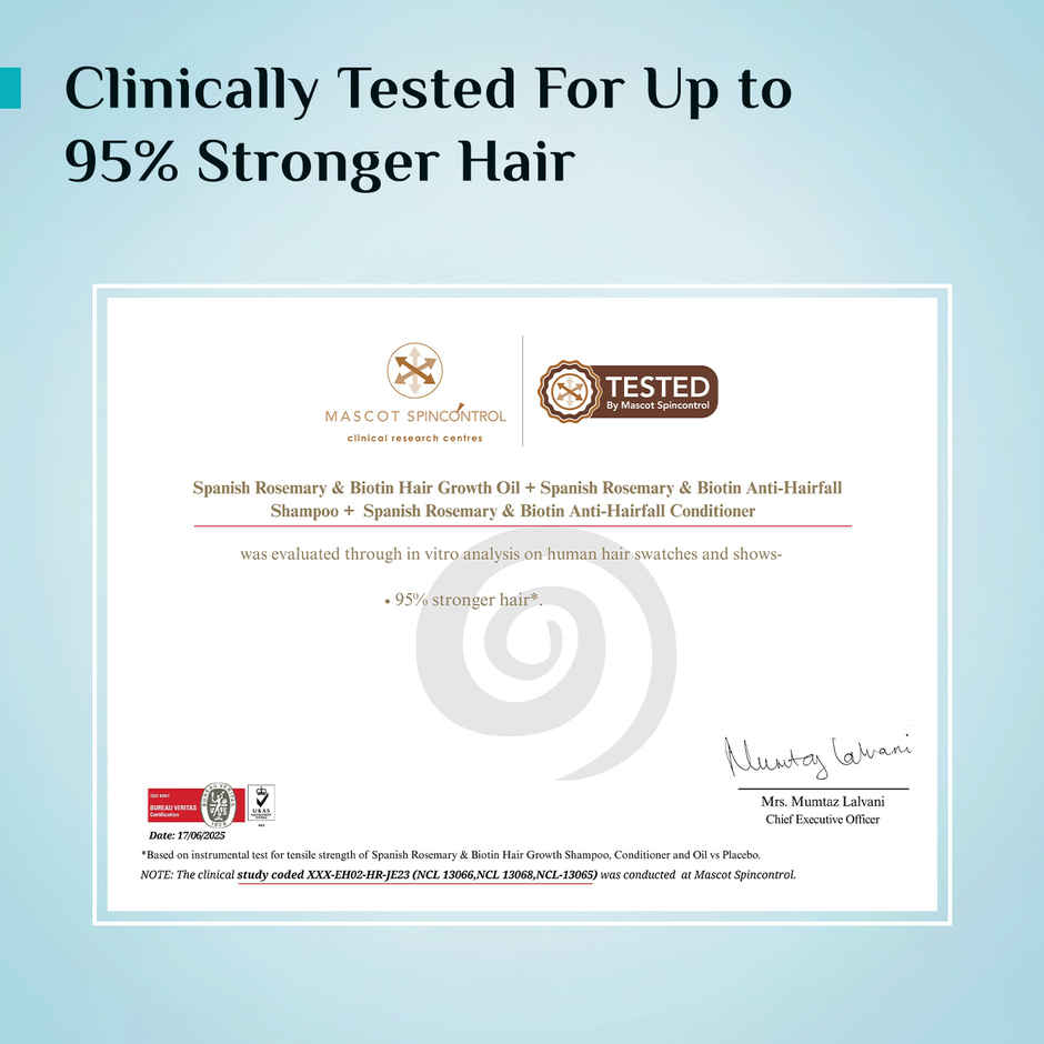 Pilgrim Spanish Rosemary & Biotin Hair Growth Oil helps Control Hairfall & strengthens Hair