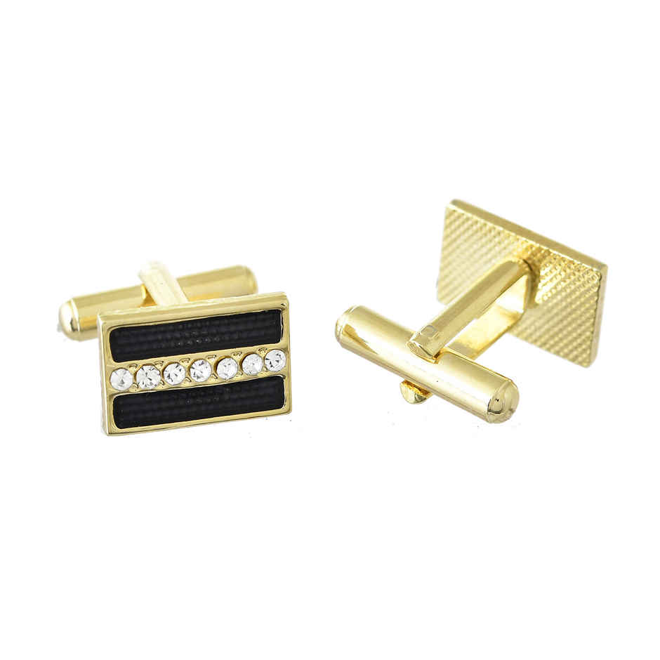 Voylla Pinnacle of Style Gold Men's Cufflinks