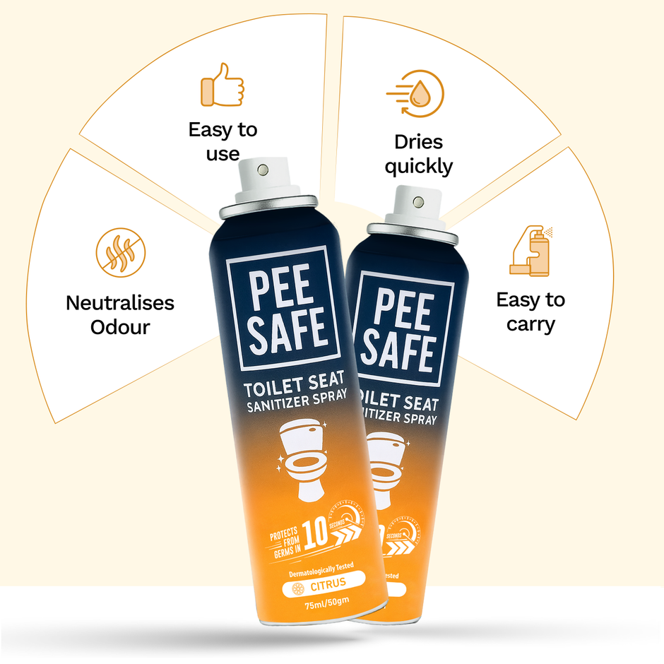 Pee Safe Toilet Seat Sanitizer Spray (Citrus)