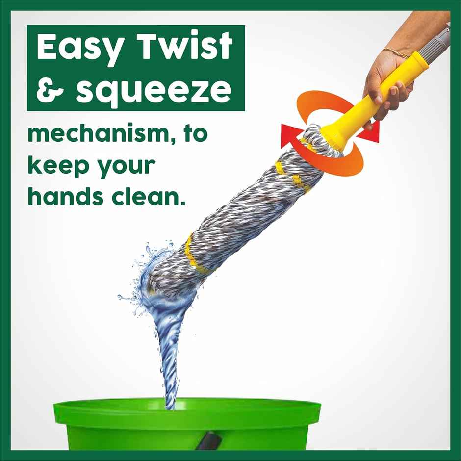 HIC Twist N Squeeze Microfiber Mop