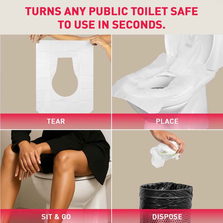 Sirona Peebuddy Disposable Toilet Seat Covers | Easy To Dispose | Nature Friendly