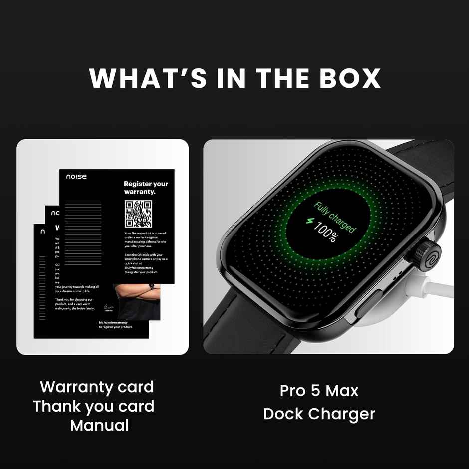 Noise ColorFit Pro 5 Max Smartwatch - Space Blue