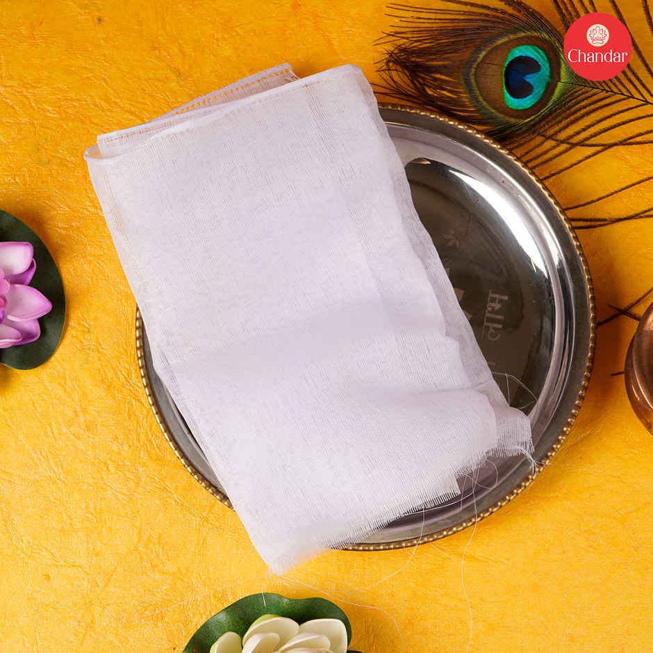 White Puja Cloth | 1.25M | Chandar