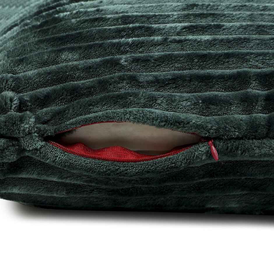 Status Ribbed Memory Foam Cushion 40 x 40 Cm - Green