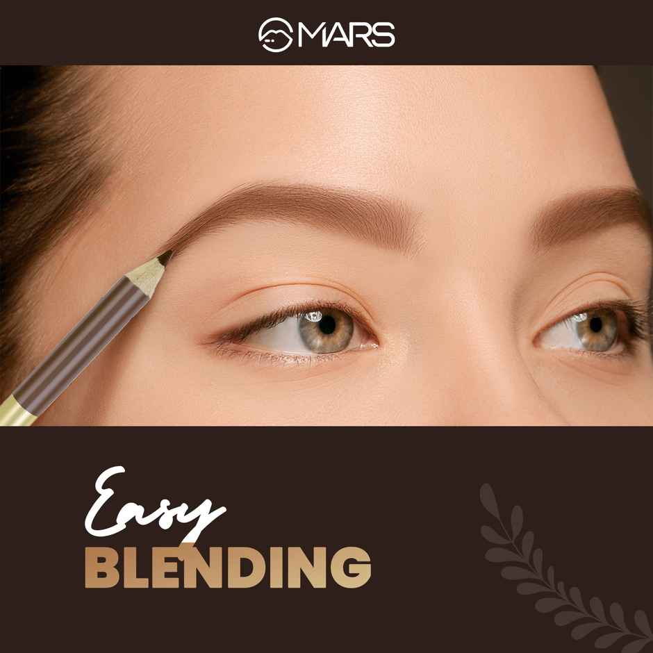 MARS Cosmetics Eyebrow Pencil With Spoolie (Dark Brown)