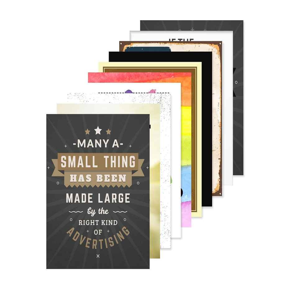 Paper Plane Design Wall Posters For Office Decor | Set of 10 | Size | 12 Inch x 18 Inch | D31