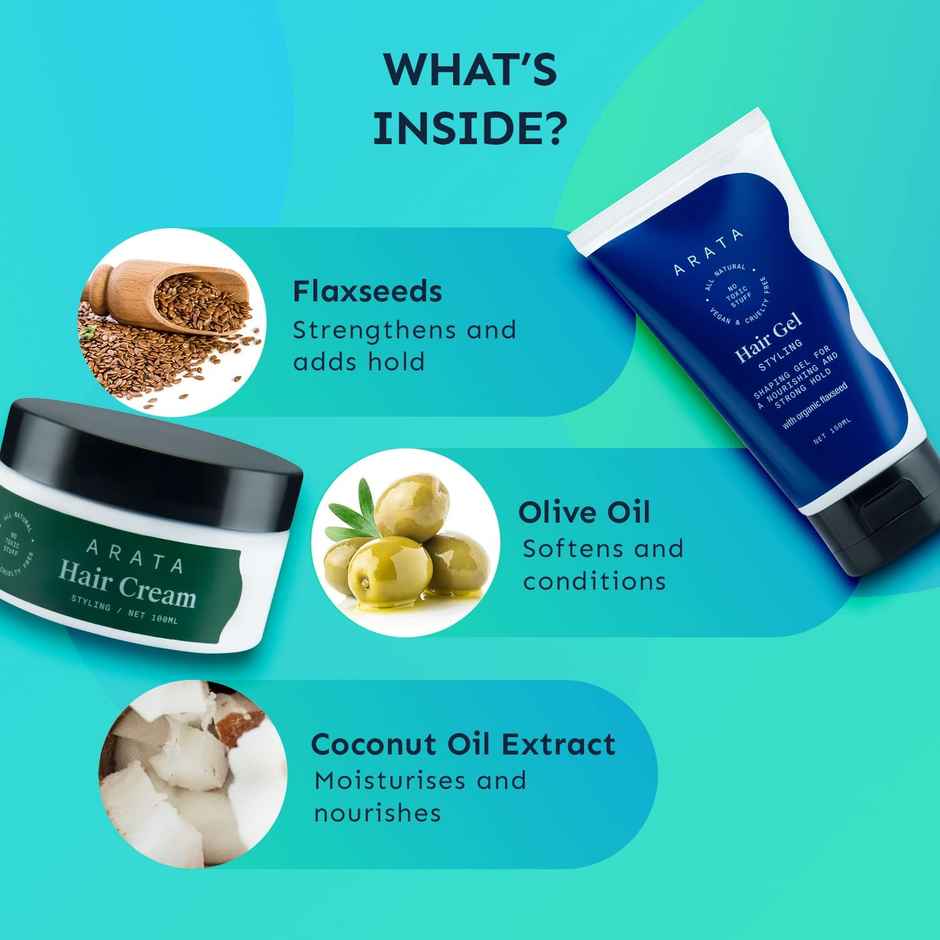 Arata Cream & Gel Styling Combo