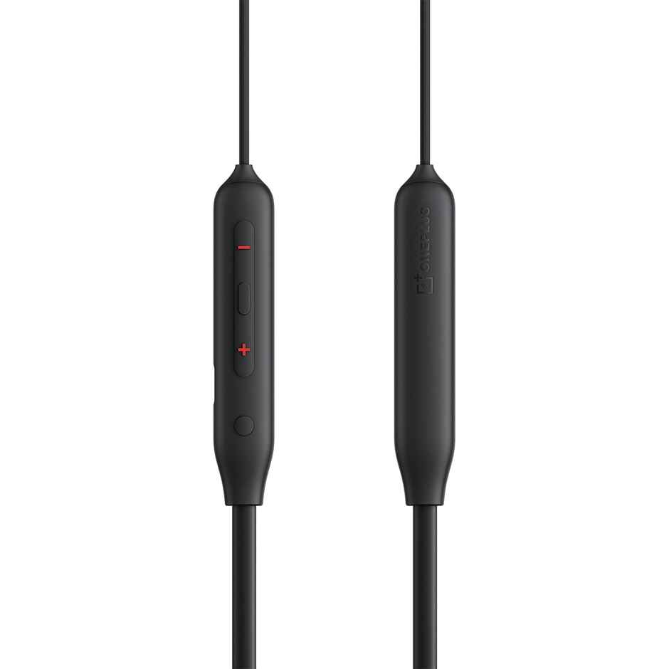 OnePlus Bullets Wireless Z2 ANC Bluetooth in Ear Neckband with Mic, 45dB Hybrid ANC, Bombastic Bass - 12.4 mm Drivers, 10 Mins Charge - 20 Hrs Music, 28 Hrs Battery - Black