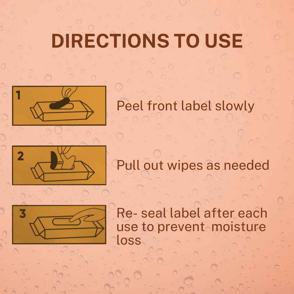 Jaquline USA 3-in-1 Daily Skin Brightening Wipes-Enriched with the Goodness of Aloe Vera & Mandarin