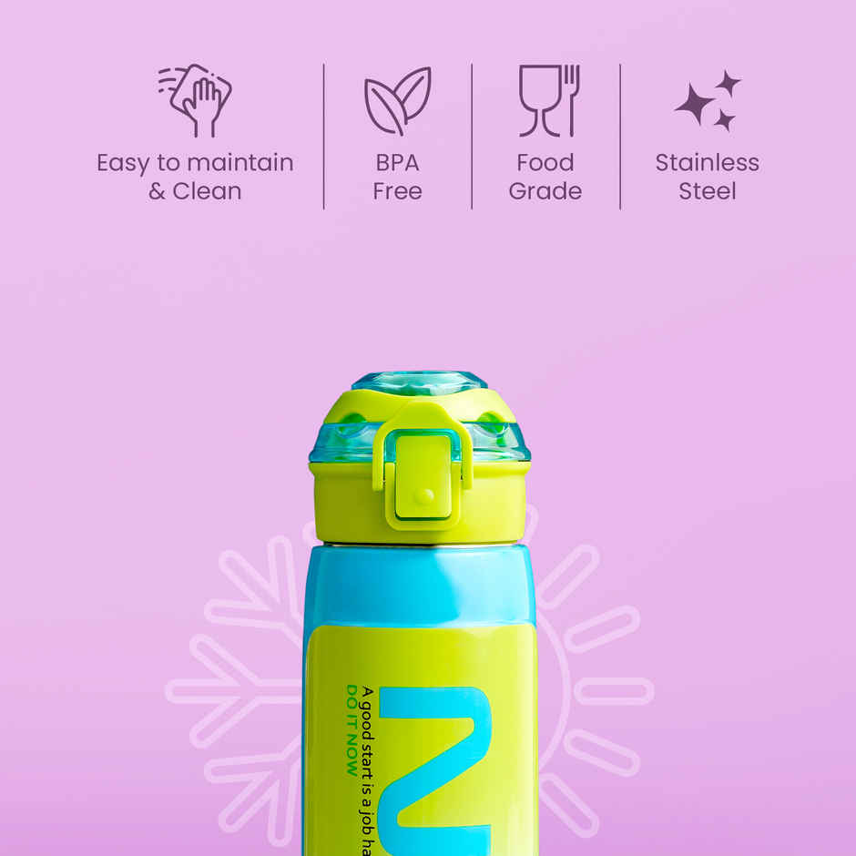Nayasa Turbo Insulated Inner Stainless Steel BPA Free Water Bottle | 730 ml | Green