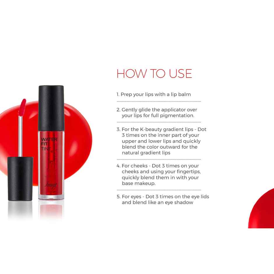 The Face Shop Water Fit Lip Tint | Picnic Red