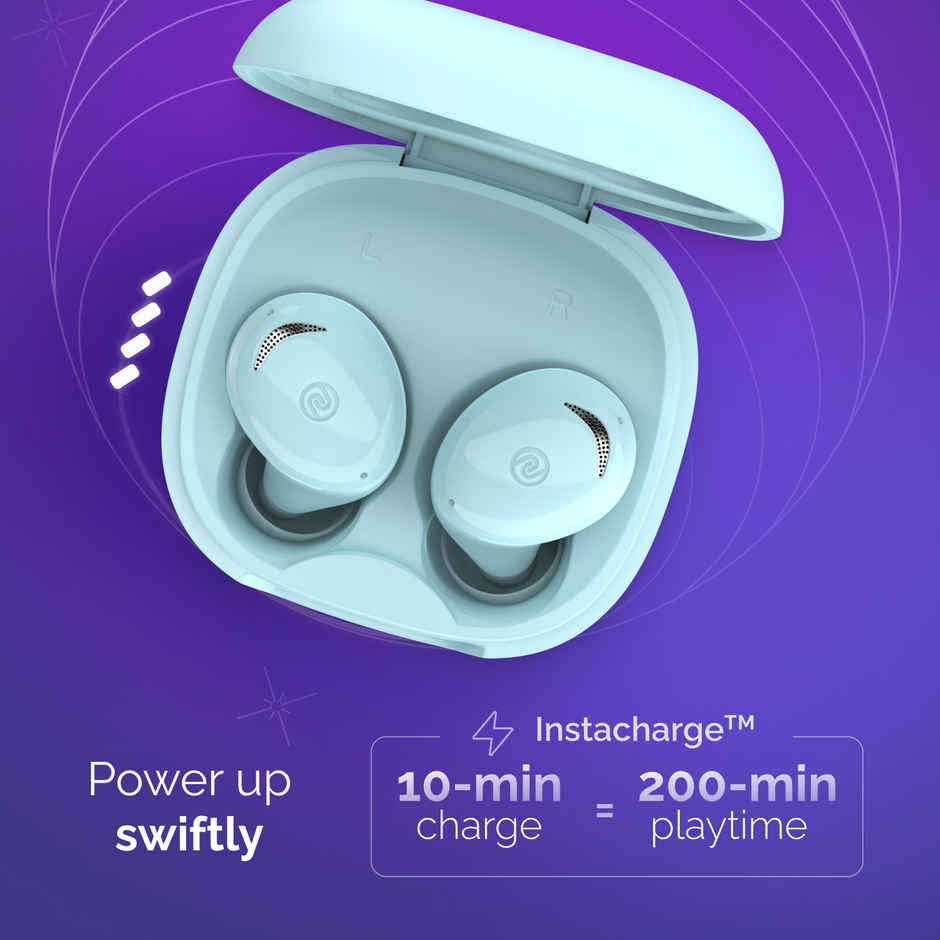 Noise Buds Trance 45H Battery Low Latency-up to 40 ms Instacharge TWS Earbuds | True Blue