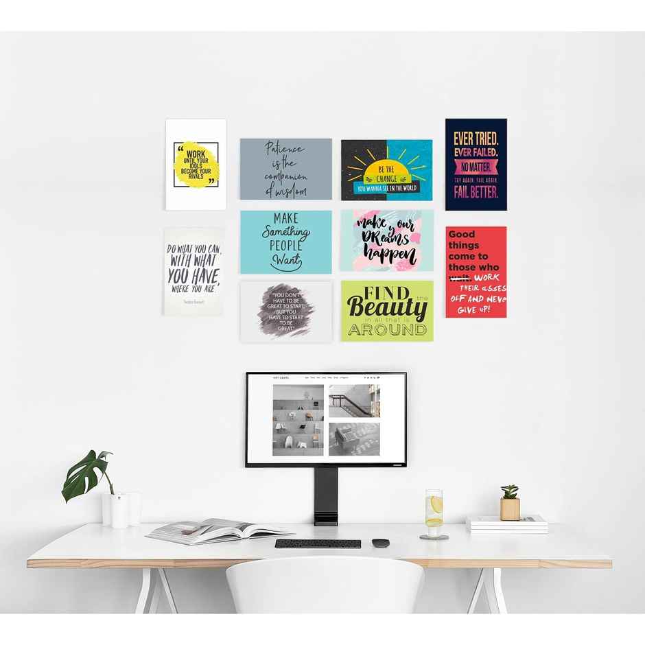 Paper Plane Design Wall Posters For Office Decor | Set of 10 | Size | 12 Inch x 18 Inch | D13