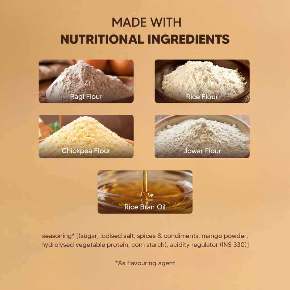 Eat Better Co Ragi Chips | Achari Masti | Roasted | No Palm Oil