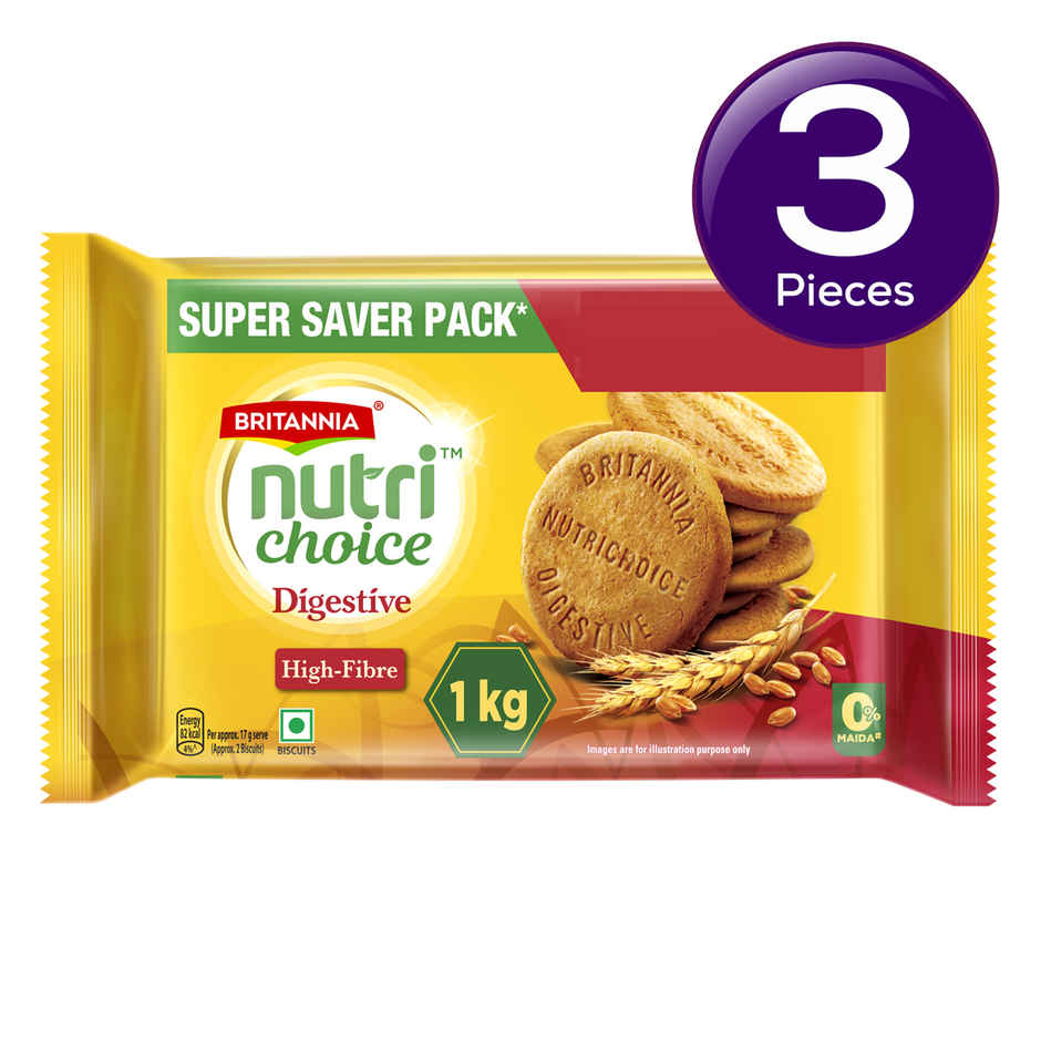 Britannia Nutrichoice High-Fibre Digestive Biscuits Combo