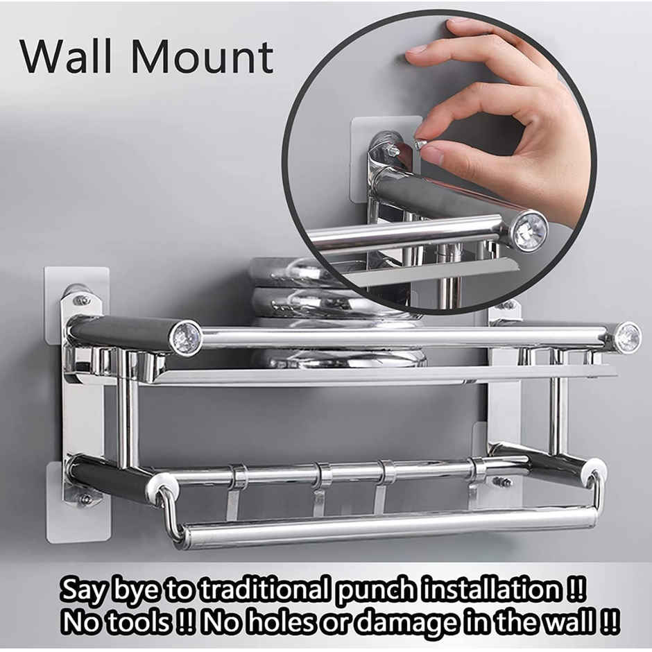 Perpetual Nail Wall Hooks | Heavy Duty | Transparent | Waterproof | Multipurpose | Set of 5