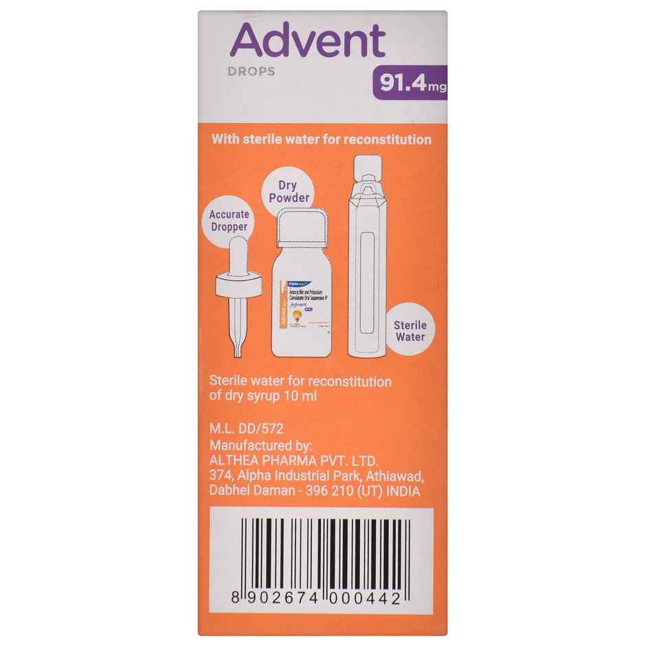 Advent 91.4mg Tangy Orange Flavour Drop