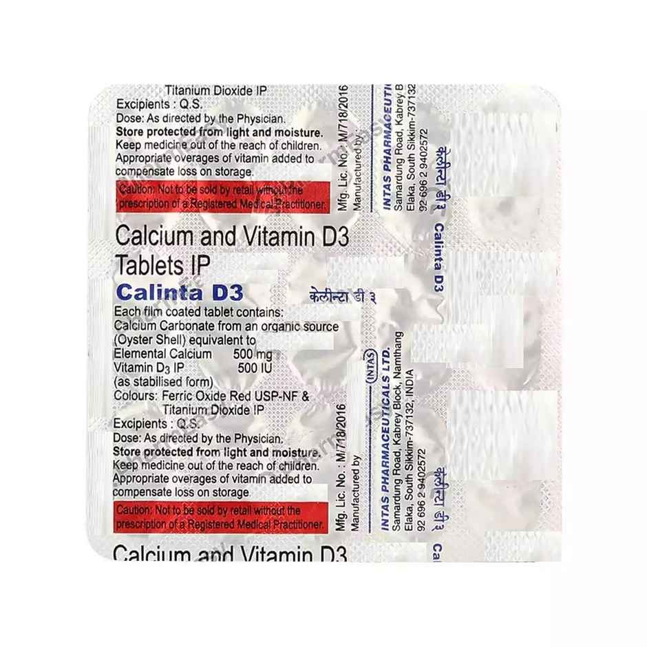 Calinta D3 Tablet