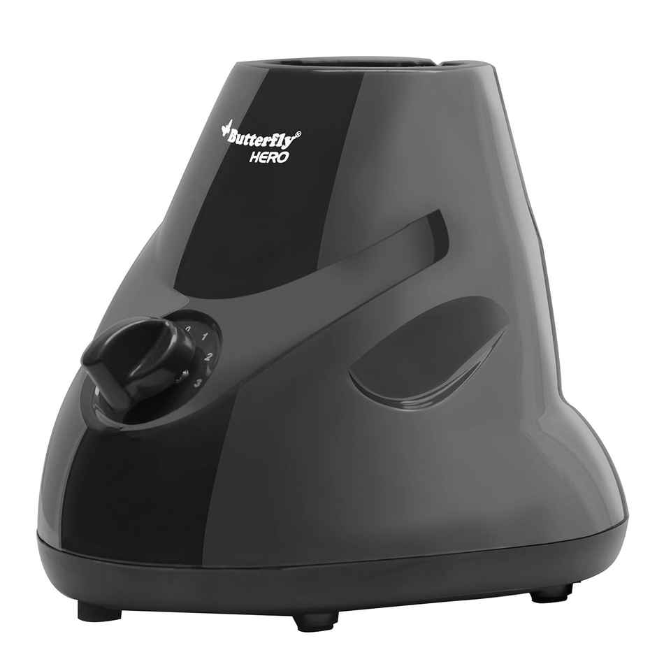 Butterfly Hero 500 Watts Mixer Grinder With 3 Jars |Stainless Steel Multipurpose Jars Abs Body-Grey