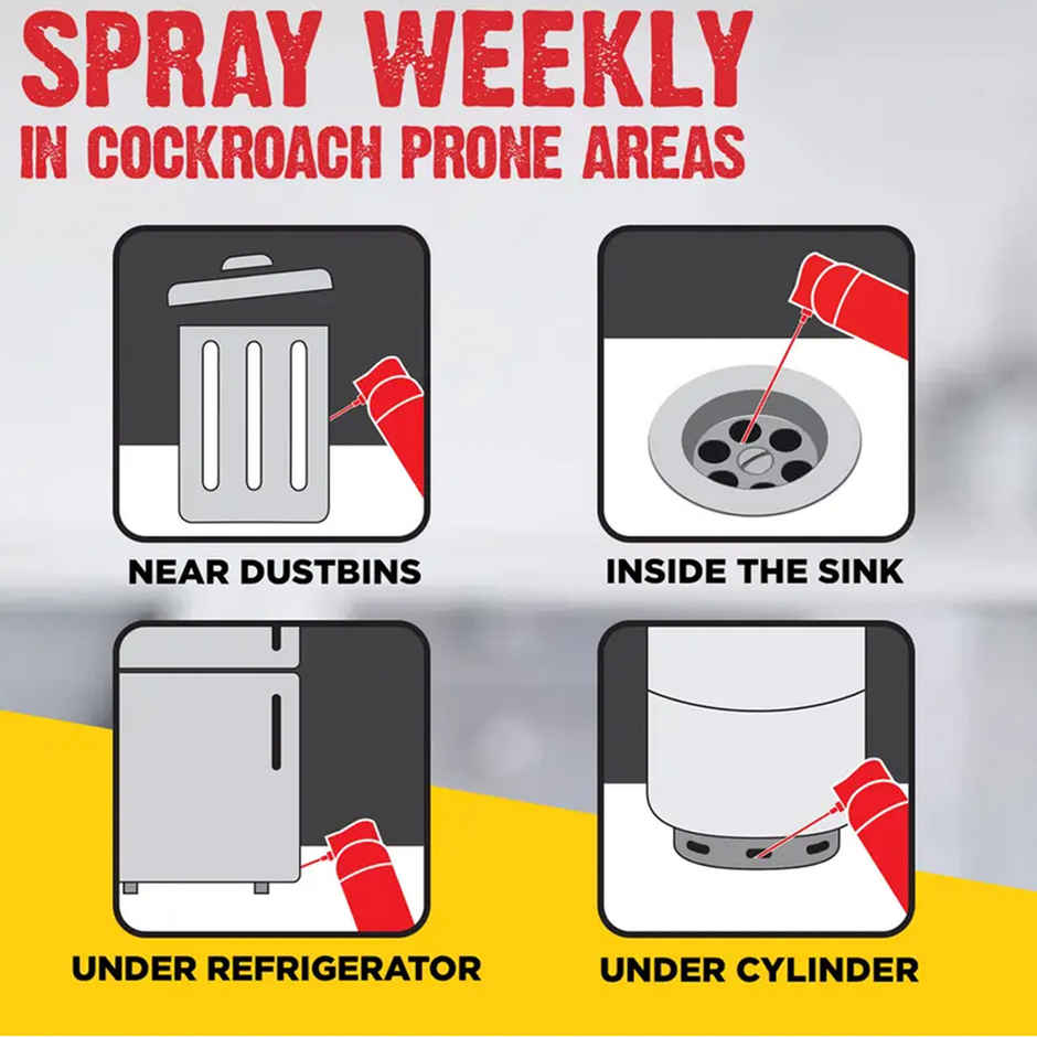 Hit Red Fresh Fragrance Spray for Hidden Cockroaches