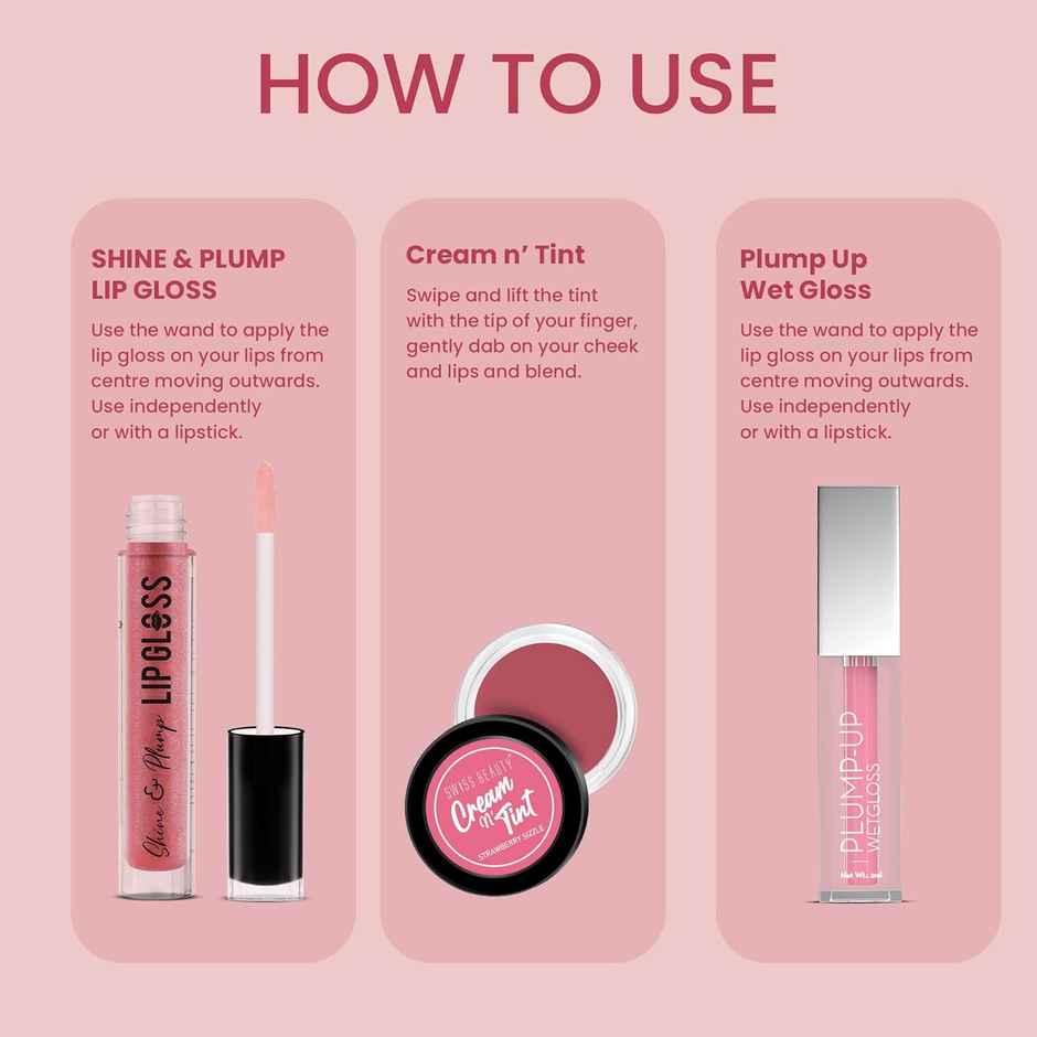 Swiss Beauty Matte Shimmer Shine Makeup Kit, 52G
