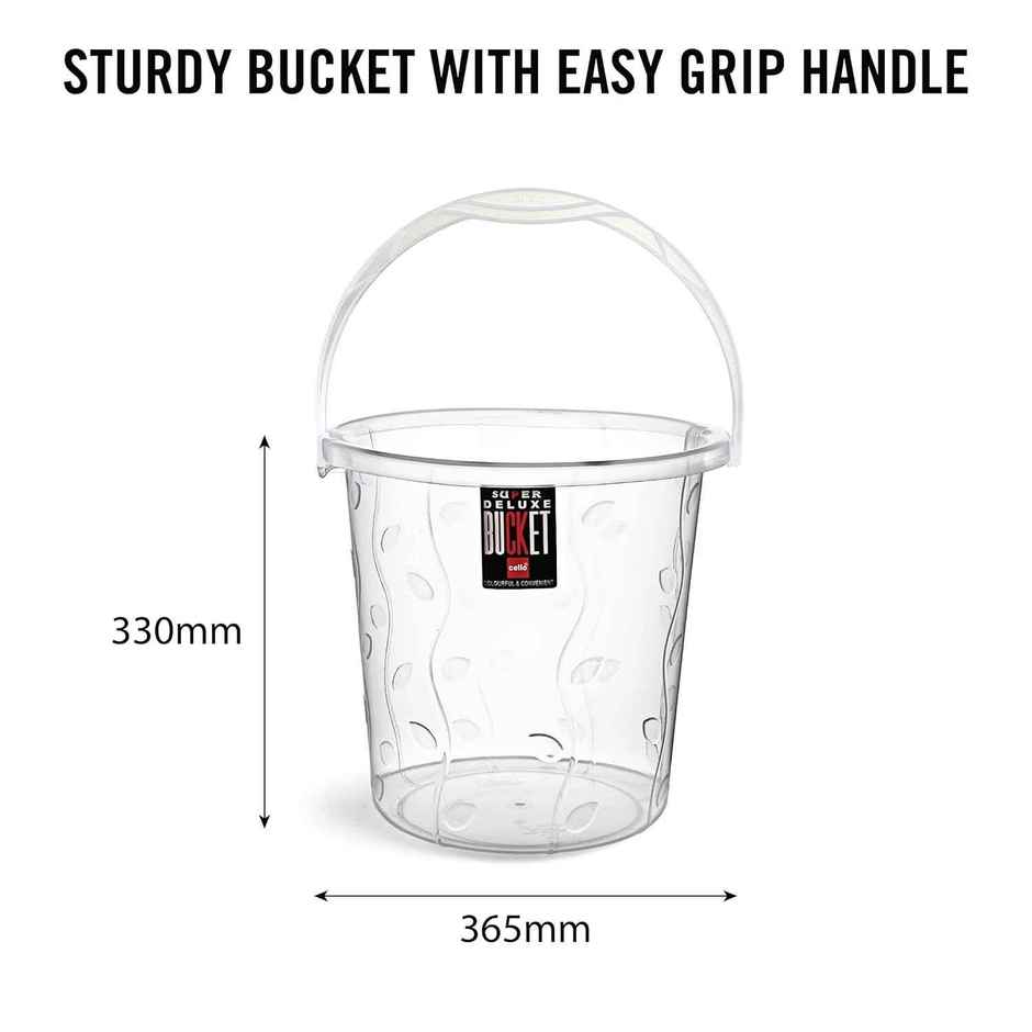 Cello Petal Bathroom Small Set of 3 Transparent Sturdy and durable Lightweight & Easy clean