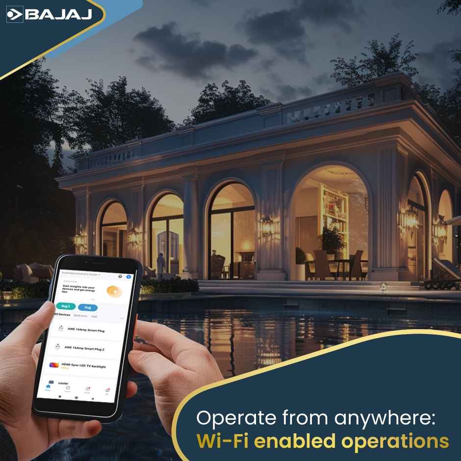 Bajaj Awe Wi-Fi Smart Plug 16A