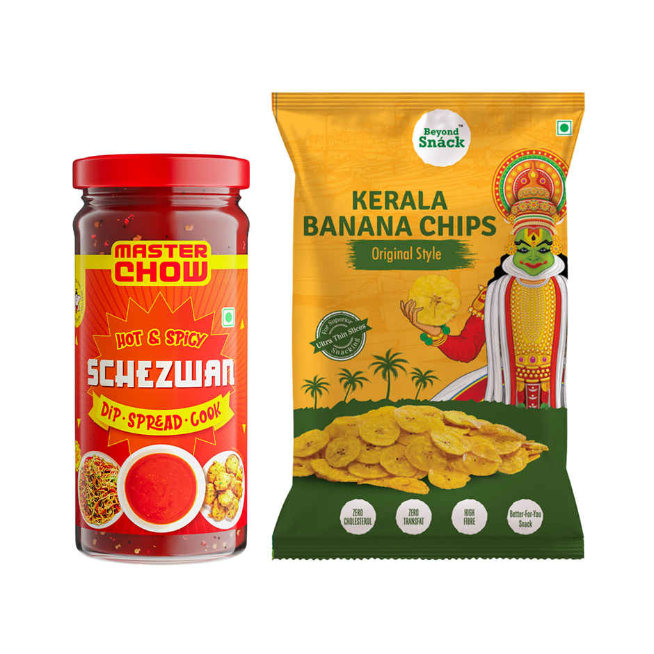 Masterchow Schzewan Chutney(250gms) & Beyond Snack Kerala Banana Chips Original Style(75gms) Combo