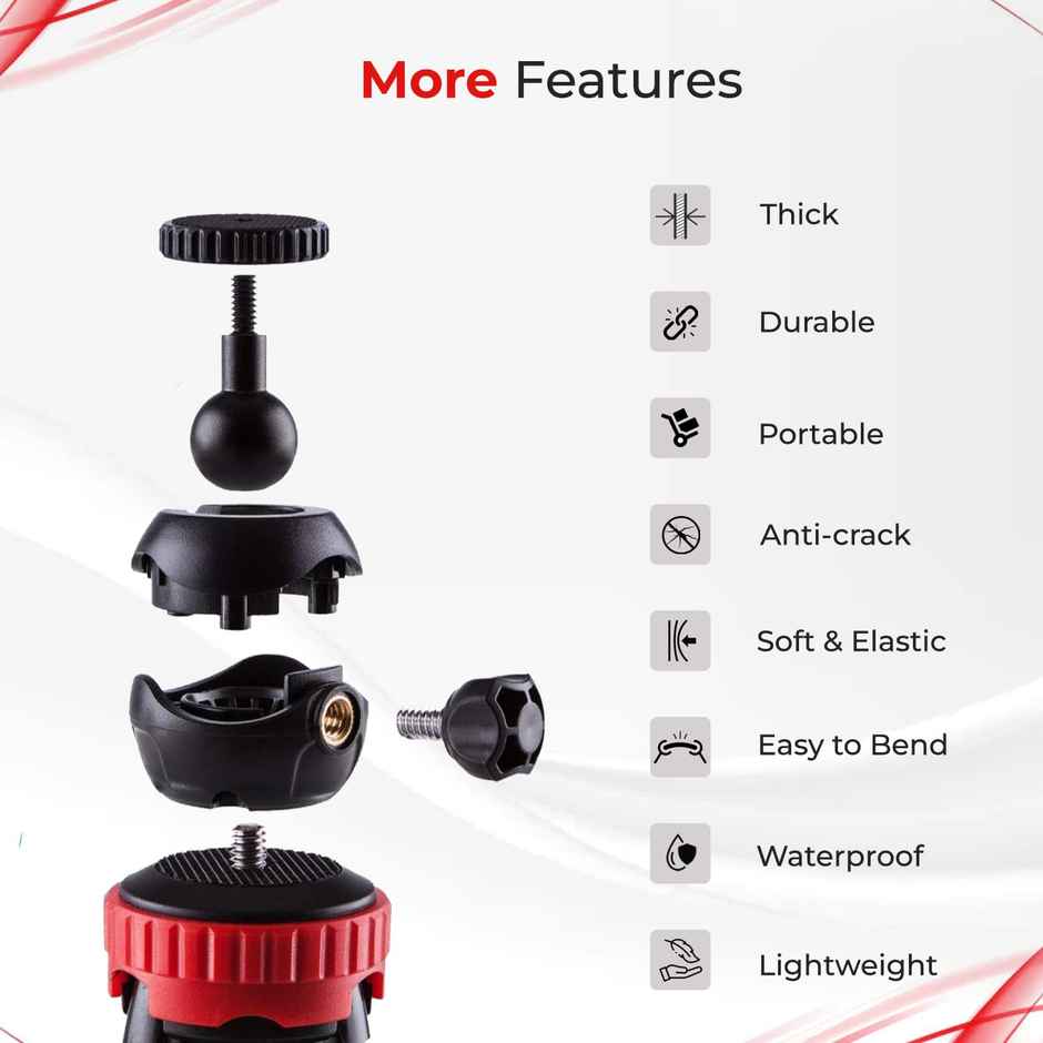 Tygot T11 Flexible Gorillapod Tripod with 360 Rotating Head for DSLR and Mobile