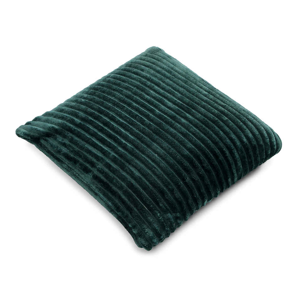 Status Ribbed Cushion Cover Set Of 2 40 Cm x 40 Cm - Green