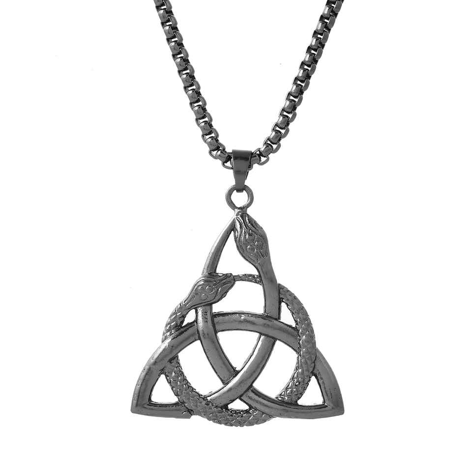 Voylla Eclipse Serpentine Black Men s Pendant