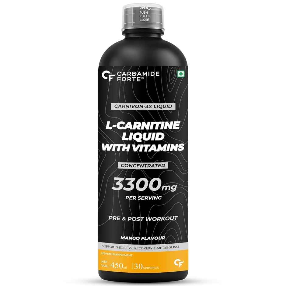 Carbamide Forte L Carnitine Liquid 3300mg L-Carnitine Liquid With Vitamins L'Carnitine Supplement