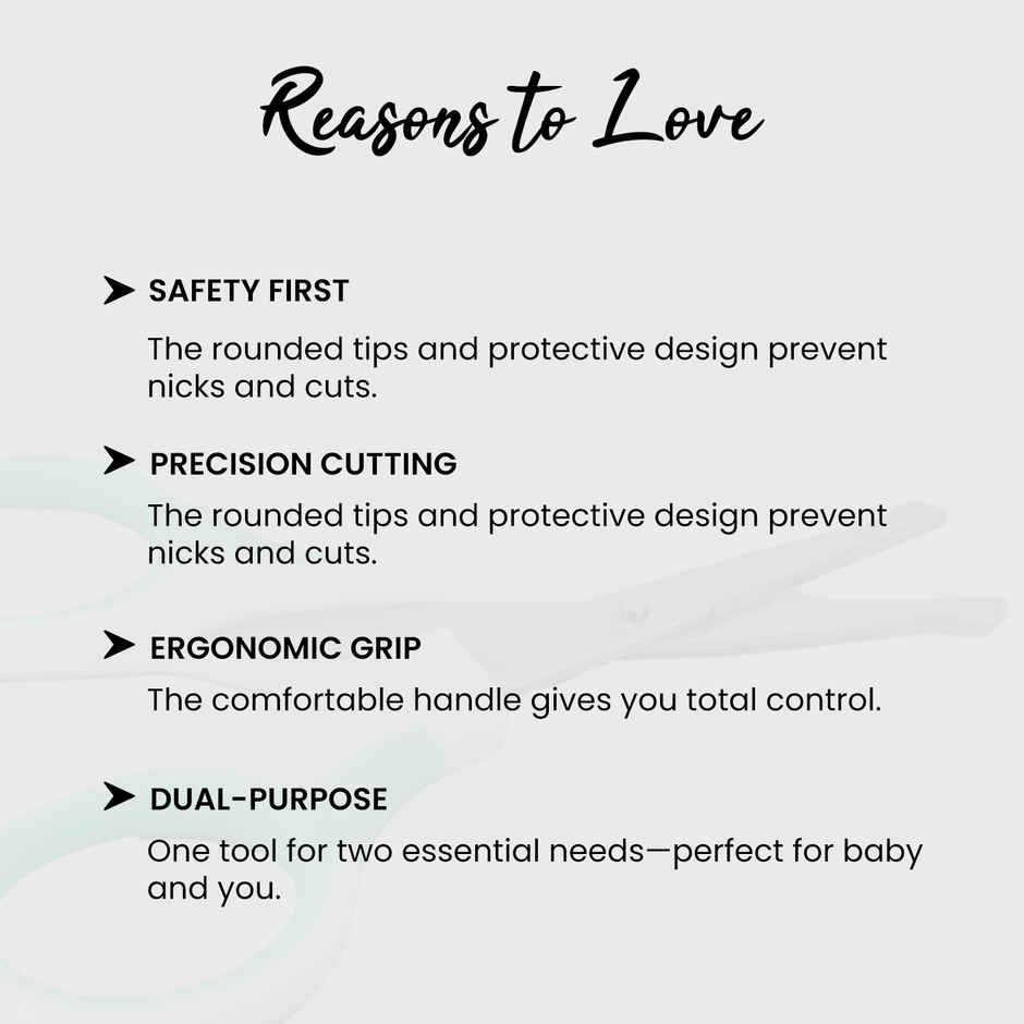 Midazzle Safety Scissor for Face - Precision Grooming Scissors with Rounded Tip |MISC5307